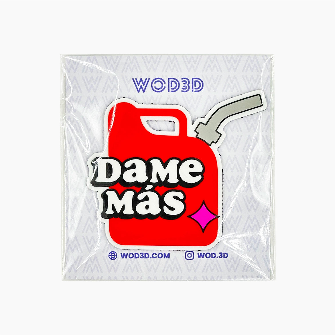 Parche Velcro Mochila Crossfit DAME MÁS GASOLINA WOD3D
