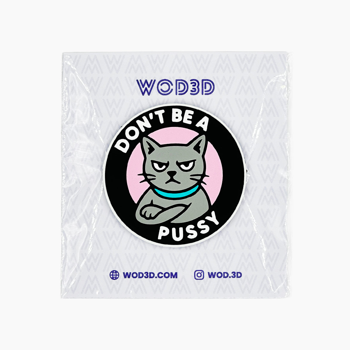 Parche Velcro Mochila Crossfit DON'T BE A PUSSY WOD3D
