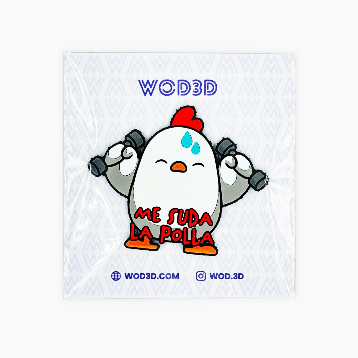 Parche con Velcro Mochila Crossfit ME SUDA LA POLLA WOD3D