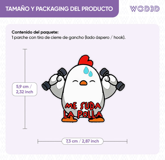 Parche con velcro ME SUDA LA POLLA