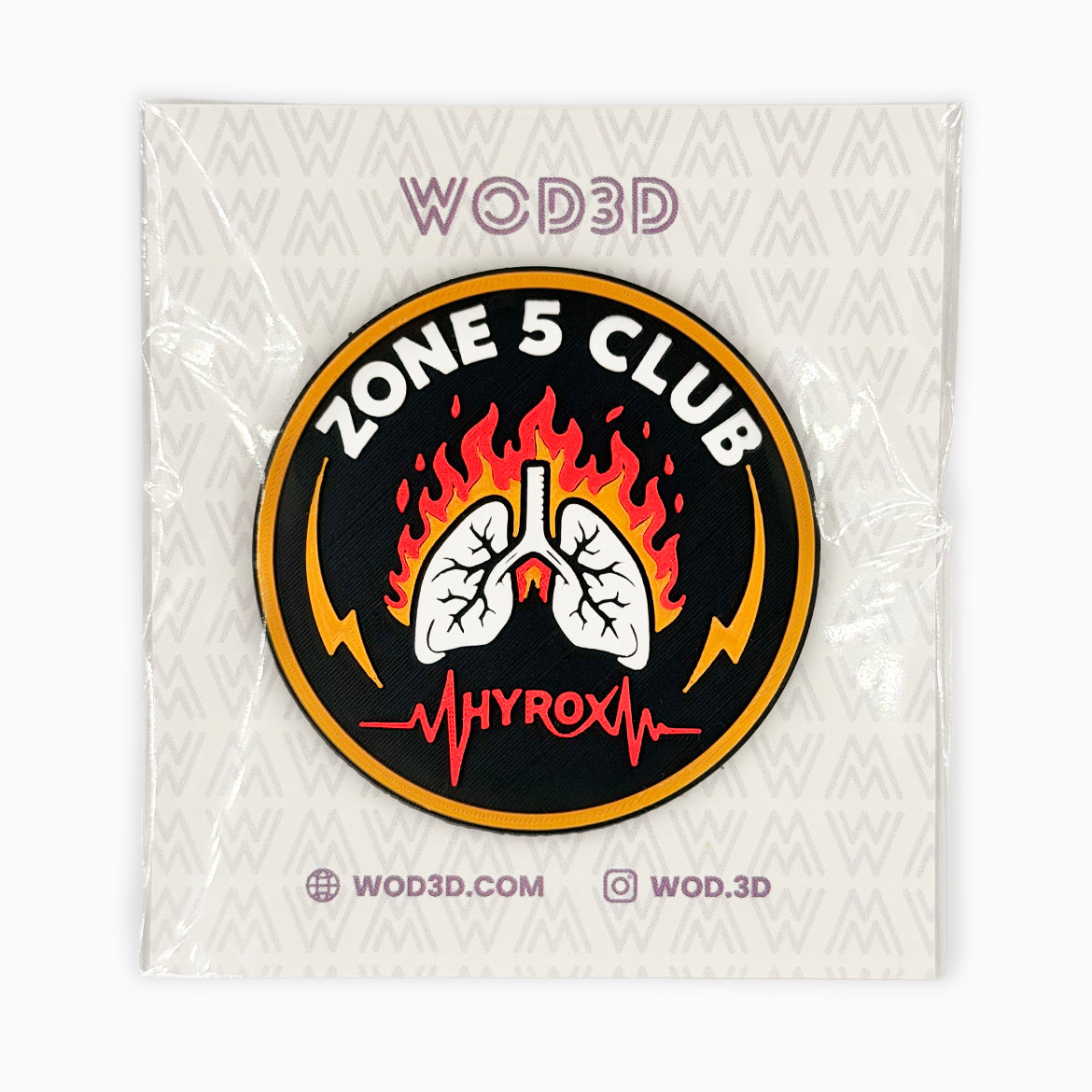 Parche con velcro ZONE 5 CLUB HYROX - vista 5 de 5