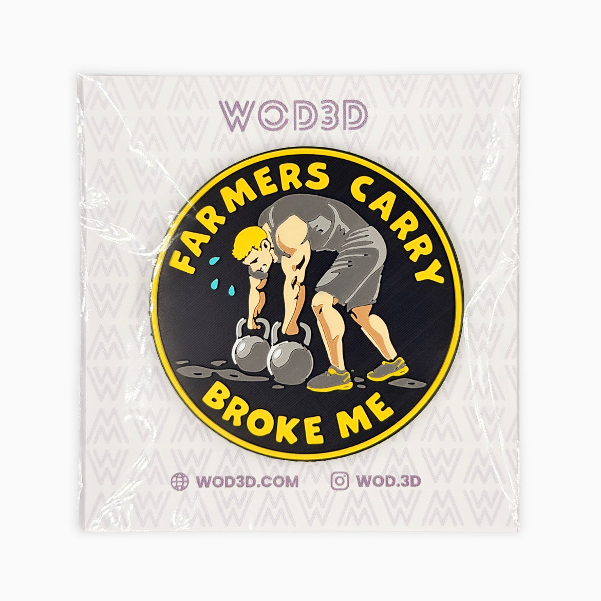FARMERS CARRY BROKE ME Patch de velcro - vista 5 de 5
