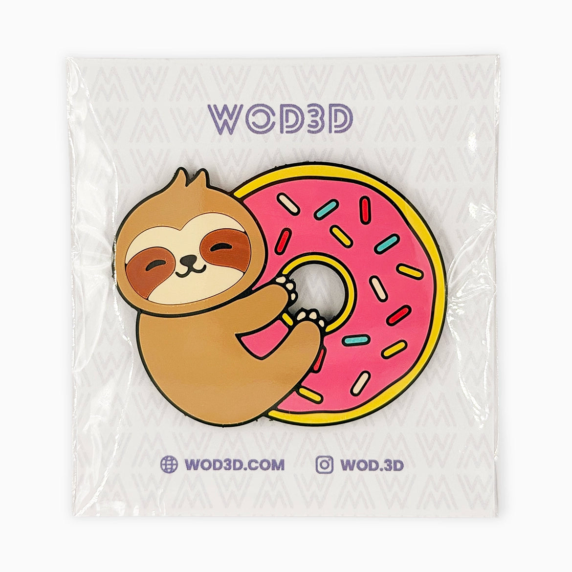 SLOTH BEAR DONUT Velcro patch - vista 4 de 4