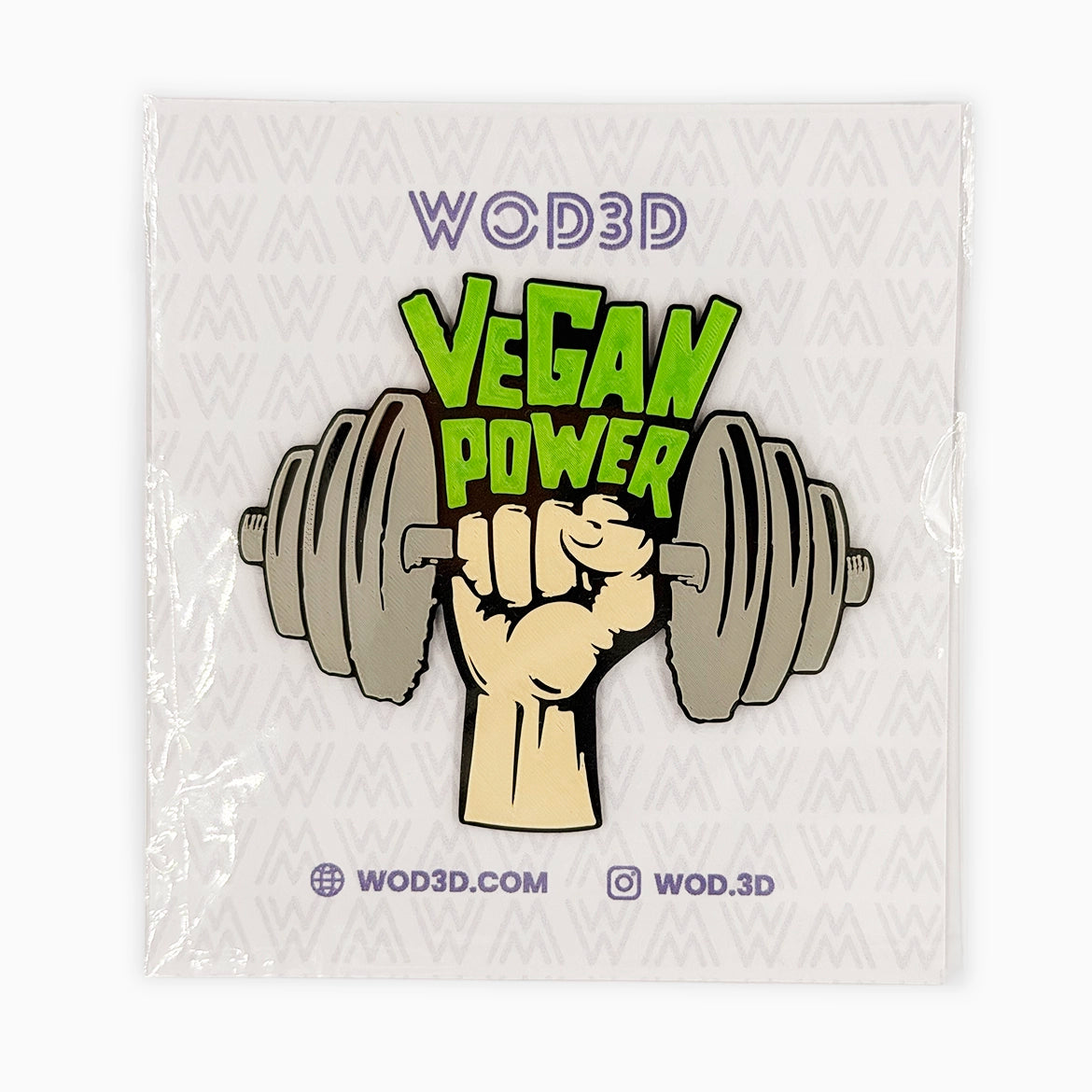 Parche de velcro VEGAN POWER para mochila de CrossFit dumbbell