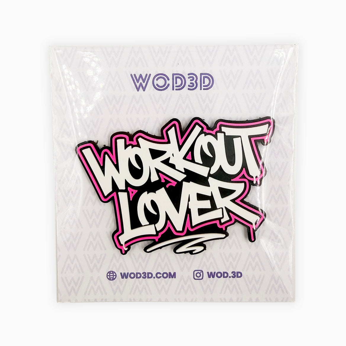 Parche Velcro Mochila Crossfit WORKOUT LOVER WOD3D