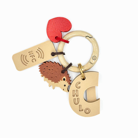 IdentiTag Chapa identificativa personalizada para perros con nombre en bajo relieve, número de teléfono visible y charms intercambiables como emojis, rayos o iconos NFC. Diseño moderno, ideal para perros con estilo WOD3D