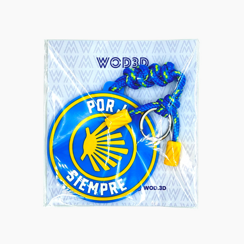Llavero Camino de Santiago personalizado - Colgante para mochila con nombre WOD3D
