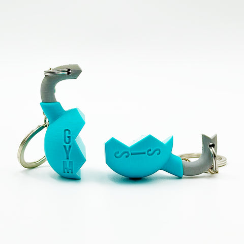 Llavero Kettelbell GYMBRO y GYMSIS personalizado WOD3D