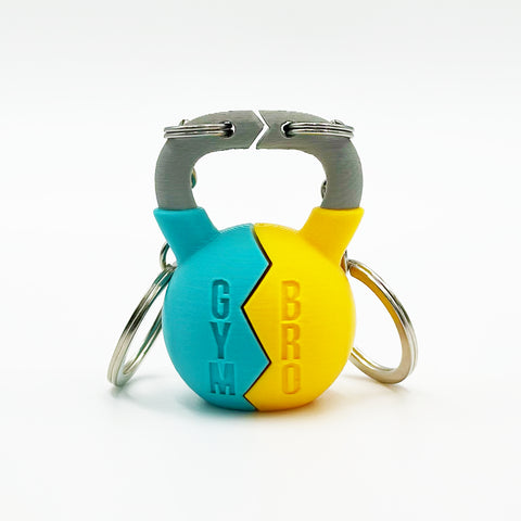 Llavero Kettelbell GYMBRO y GYMSIS personalizado WOD3D