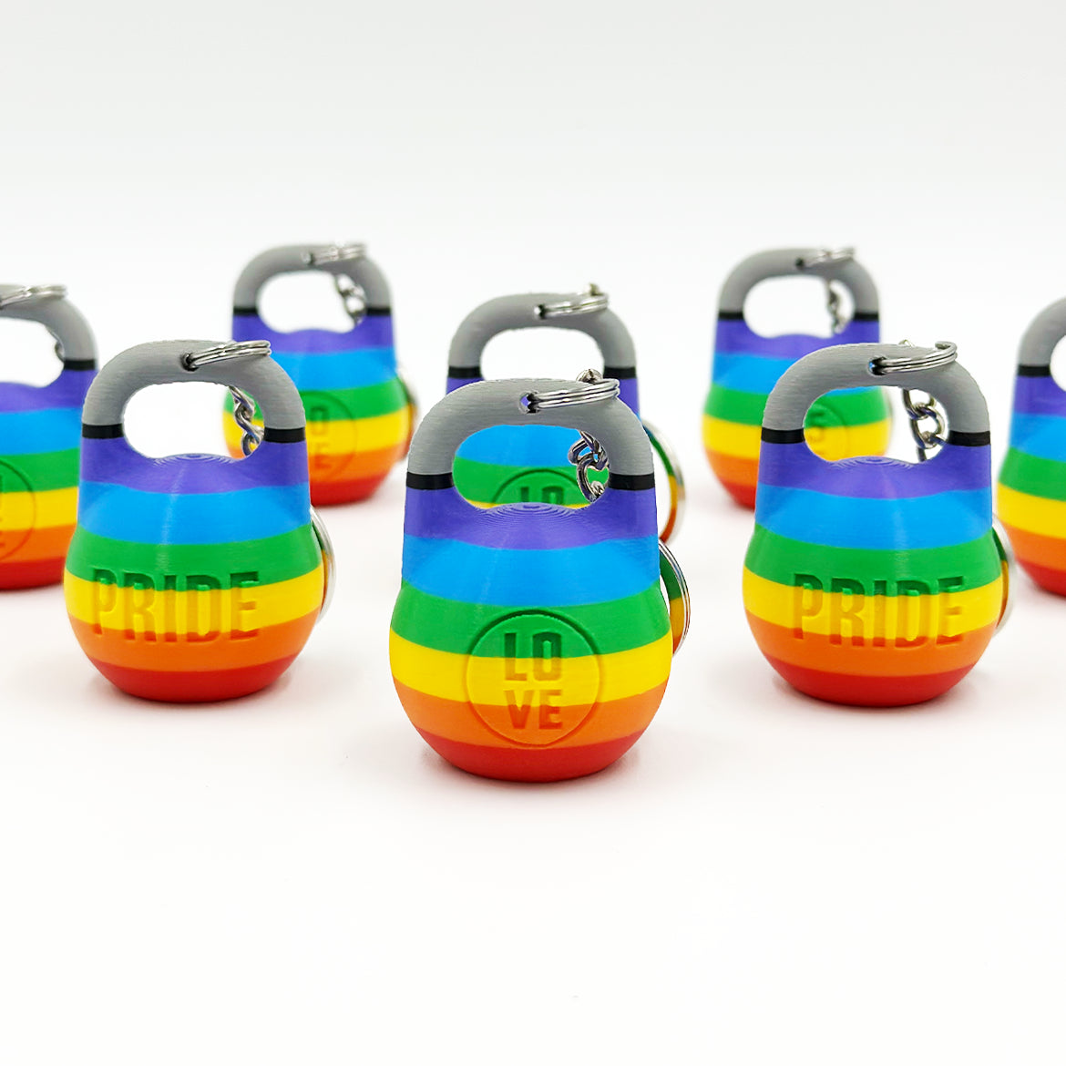Llavero Kettelbell Pride personalizado con tu nombre WOD3D