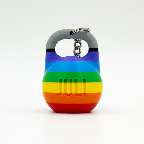 Llavero Kettelbell Pride personalizado con tu nombre WOD3D