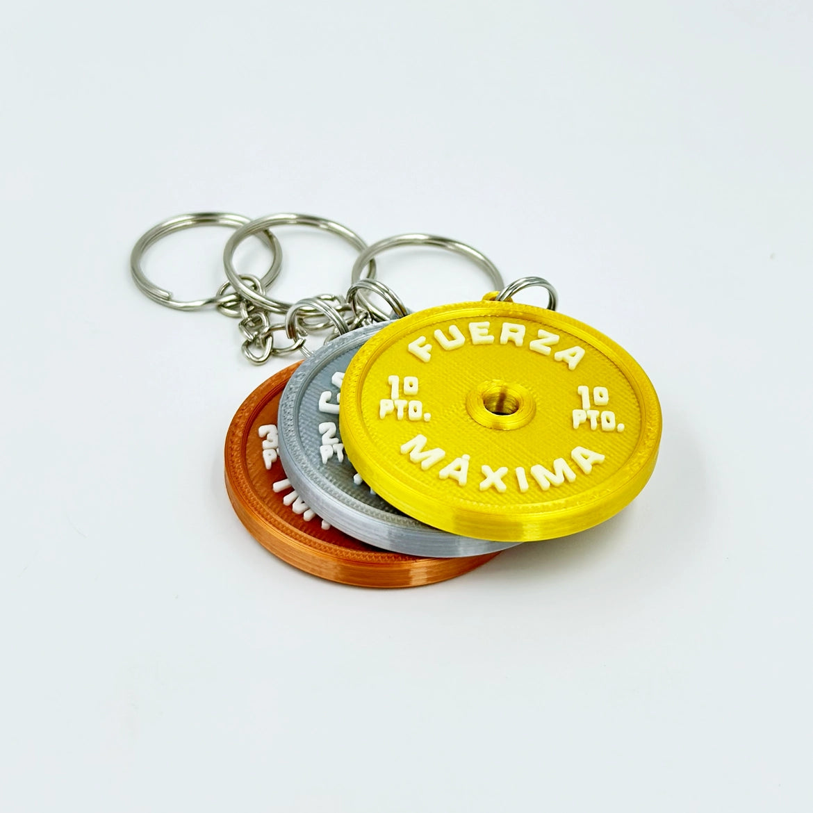 Llavero Personalizado CrossFit Disco Halterofilia Trofeo WOD3D