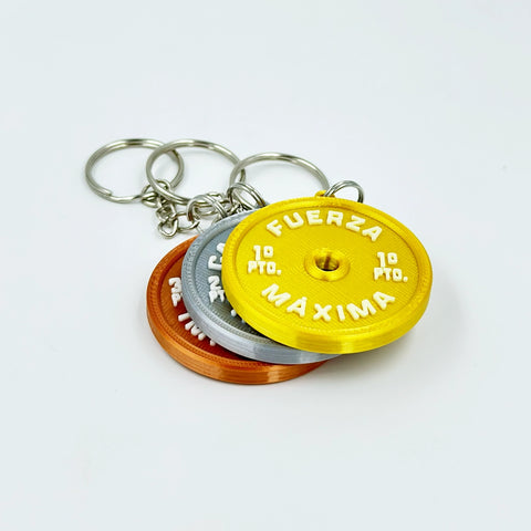 Llavero Personalizado CrossFit Disco Halterofilia Trofeo WOD3D