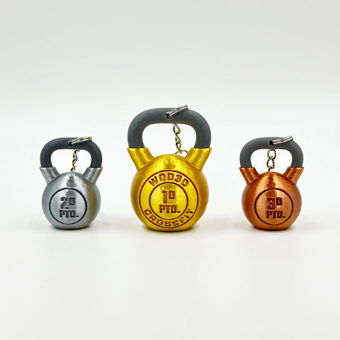 Llavero Personalizado CrossFit Kettelbell Trofeo WOD3D