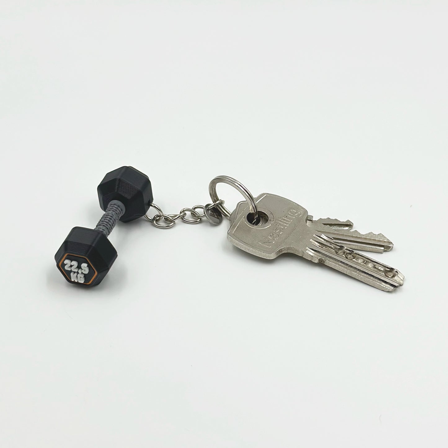 Llavero personalizado DUMBBELL HEXAGONAL PESO