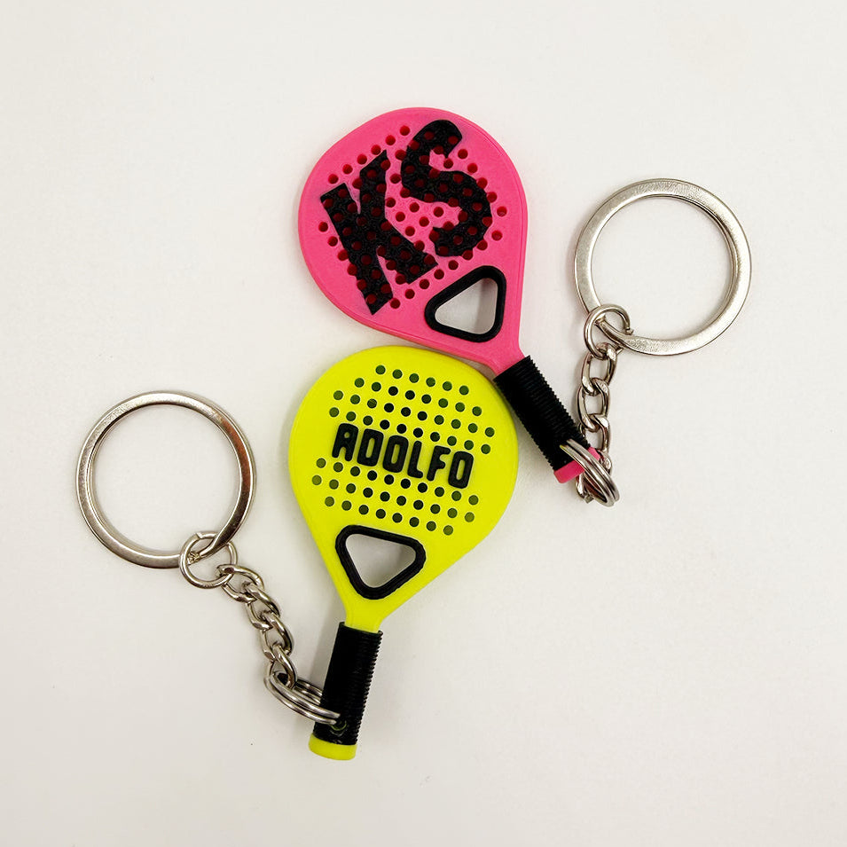 Llavero Raqueta de Pádel Personalizado