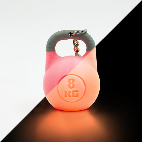 Llavero personalizado KETTLEBELL COMPETICION GLOW WOD3D