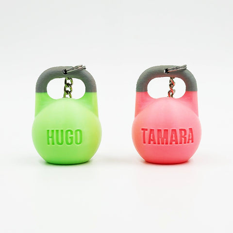Llavero personalizado KETTLEBELL COMPETICION GLOW WOD3D