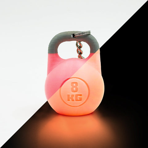 Llavero personalizado KETTLEBELL COMPETICION GLOW WOD3D