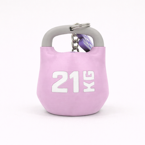 Llavero Kettlebell Competición Hybrid Oficial Personalizado - Réplica 3D con Nombre y Peso
