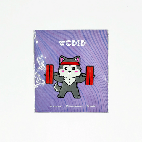 Parche Velcro Mochila Crossfit HUSKY POWERLIFTER WOD3D