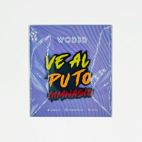 Parche Velcro Mochila Crossfit VE AL PUTO GIMNASIO WOD3D