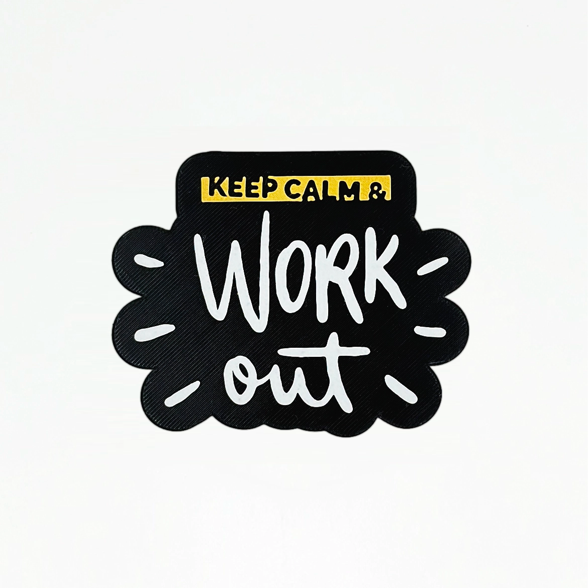 Parche de Velcro Mochila CrossFit KEEP CALM & WORK OUT WOD3D