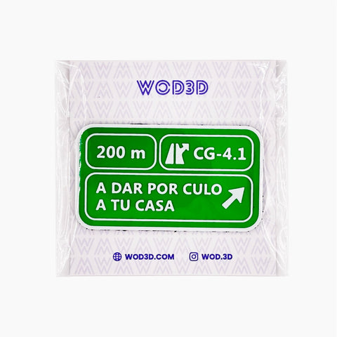 Parche Velcro Mochila Crossfit A DAR POR CULO A TU CASA WOD3D