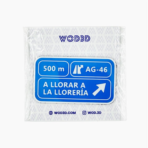 Parche Velcro Mochila Crossfit A LLORAR A LA LLORERÍA WOD3D
