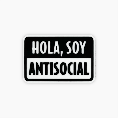 Parche Velcro Mochila Crossfit ANTISOCIAL WOD3D