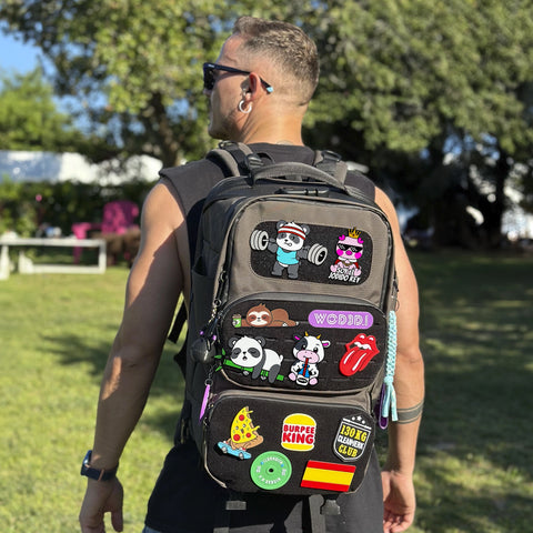 Parche Velcro Mochila Crossfit BAMBÚ PANDA WOD3D