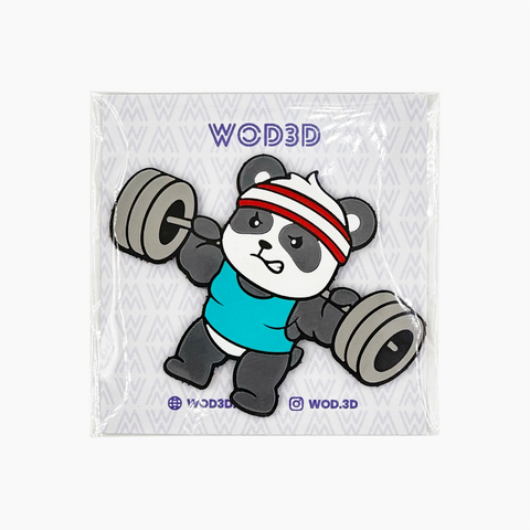 Parche Velcro Mochila Crossfit BARBELL PANDA WOD3D