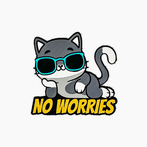 Parche Velcro Mochila Crossfit CAT NO WORRIES WOD3D