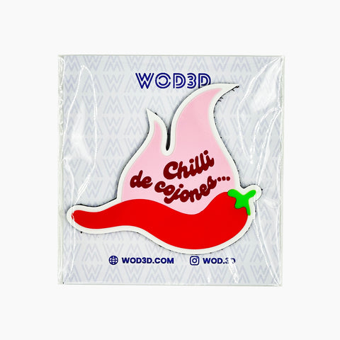 Parche Velcro Mochila Crossfit CHILLI DE COJONES WOD3D