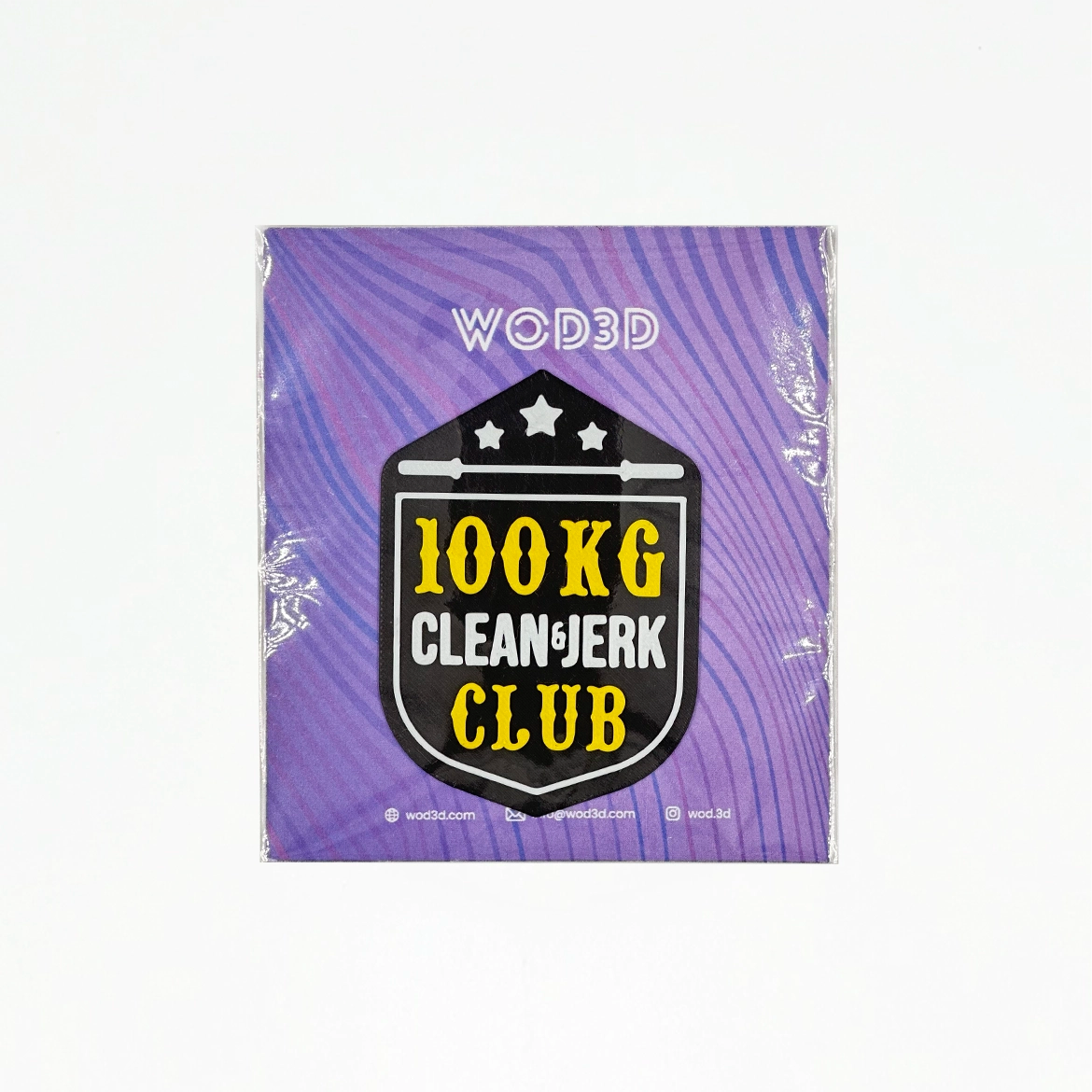 Parche Velcro Mochila Crossfit CLEAN AND JERK CLUB WOD3D
