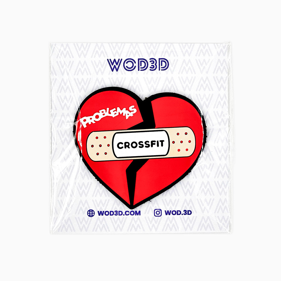 Parche Velcro Mochila Crossfit Corazón Roto WOD3D