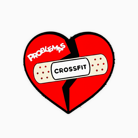 Parche Velcro Mochila Crossfit Corazón Roto WOD3D