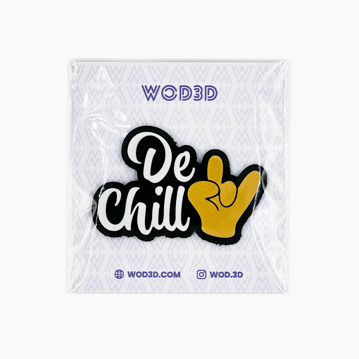 Parche con Velcro Mochila Crossfit DE CHILL WOD3D