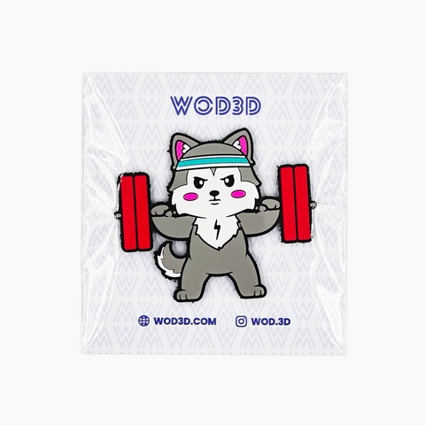 Parche Velcro Mochila Crossfit HUSKY POWERLIFTER WOD3D