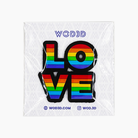 Parche Velcro Mochila Crossfit LOVE IS LOVE WOD3D