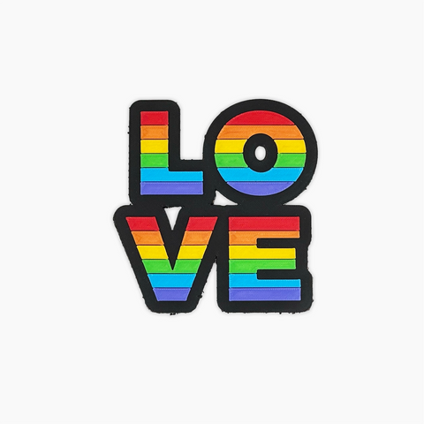 Parche Velcro Mochila Crossfit LOVE IS LOVE WOD3D