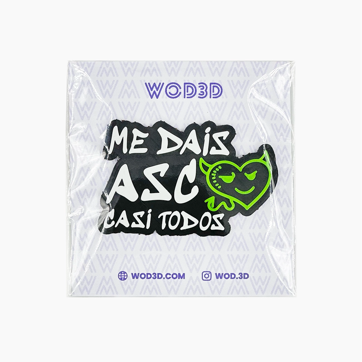 Parche Velcro Mochila Crossfit ME DAIS ASCO CASI TODOS WOD3D