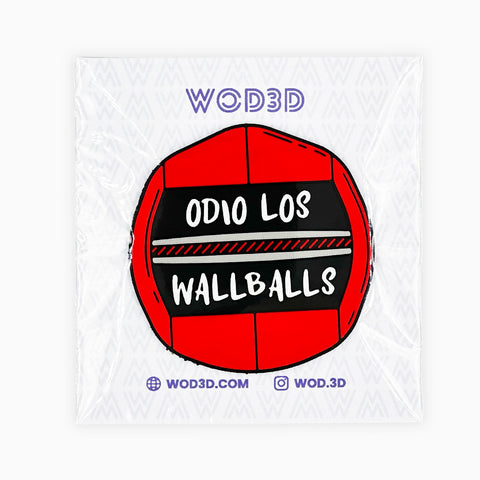 Parche Velcro Mochila Crossfit ODIO LOS WALLBALLS WOD3D
