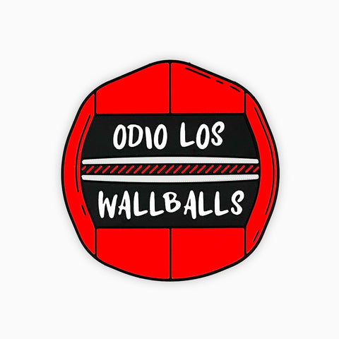 Parche Velcro Mochila Crossfit ODIO LOS WALLBALLS WOD3D