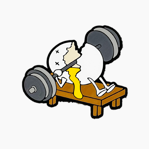 Parche Velcro Mochila Crossfit ROMPEHUEVOS WOD3D