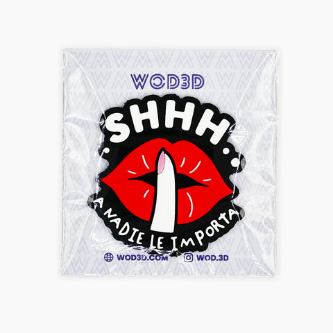 Parche Velcro Mochila Crossfit SHHH A NADIE LE IMPORTA WOD3D