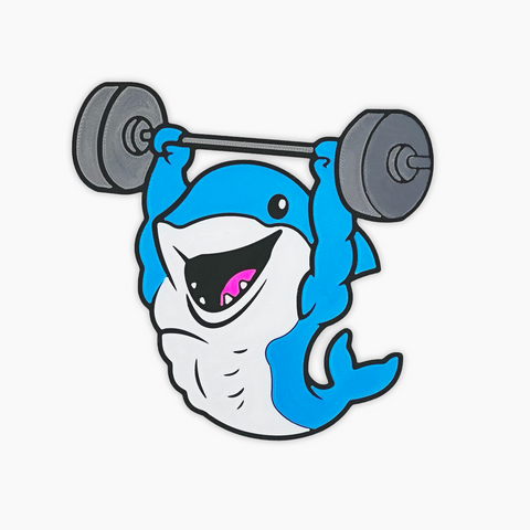 Parche Velcro Mochila Crossfit TIBURÓN POWERFIFTER WOD3D