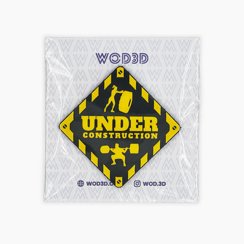 Parche Velcro Mochila Crossfit UNDER CONSTRUCTION WOD3D