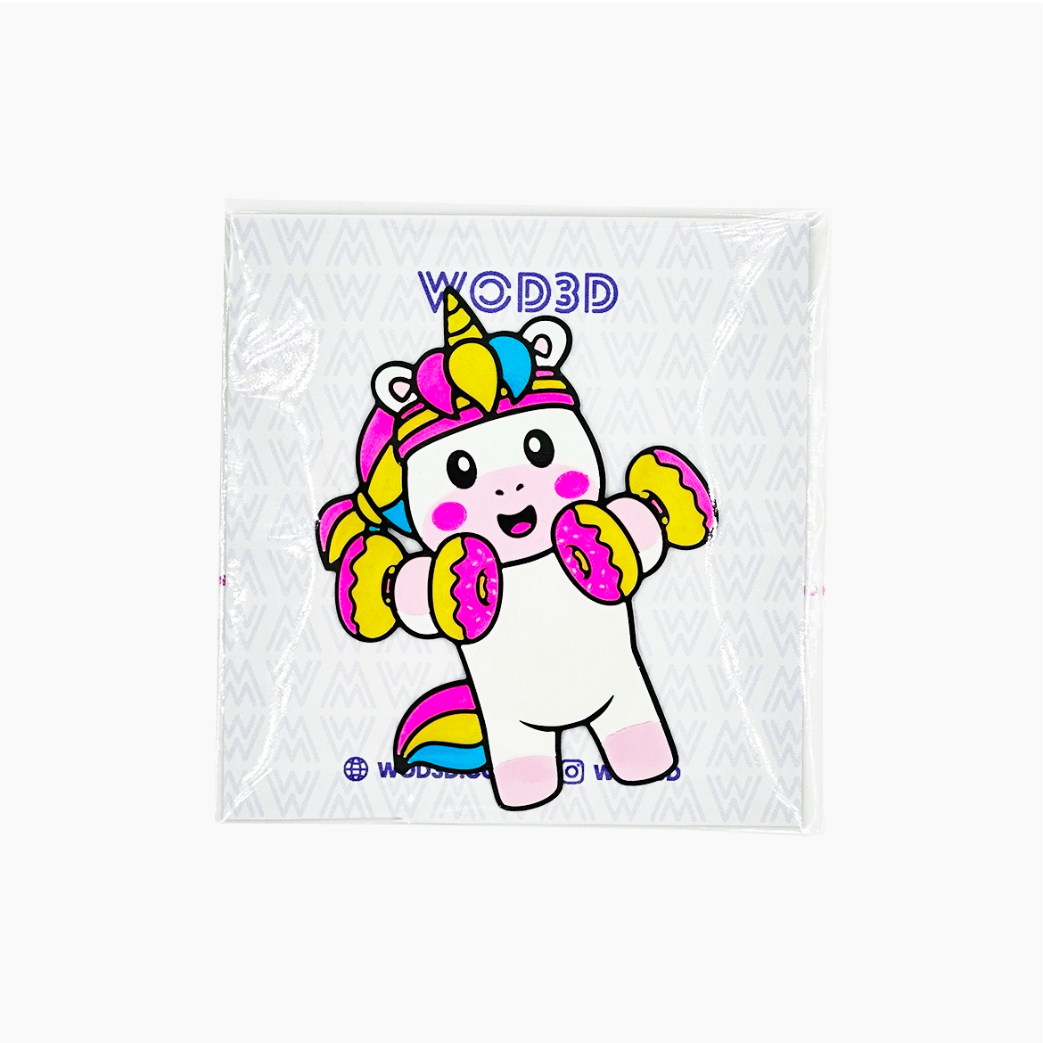 Parche Velcro Mochila Crossfit UNICORNIO DUMBBELL WOD3D