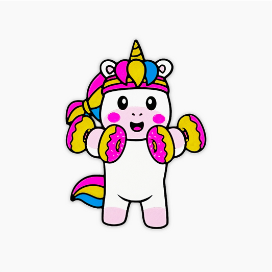 Parche Velcro Mochila Crossfit UNICORNIO DUMBBELL WOD3D